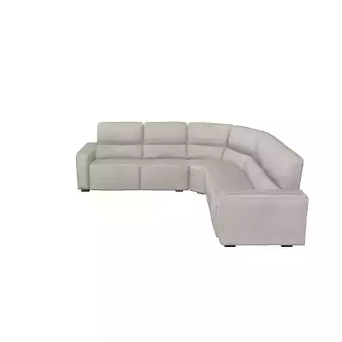 Reclining Sectional Sofa 3D Model for Interior Design