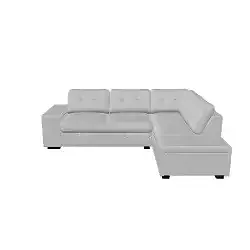 Modern Sectional Sofa with Storage and Convertible Bed