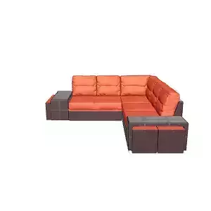 Modern 5-Piece Corner Sofa Set for Living Room