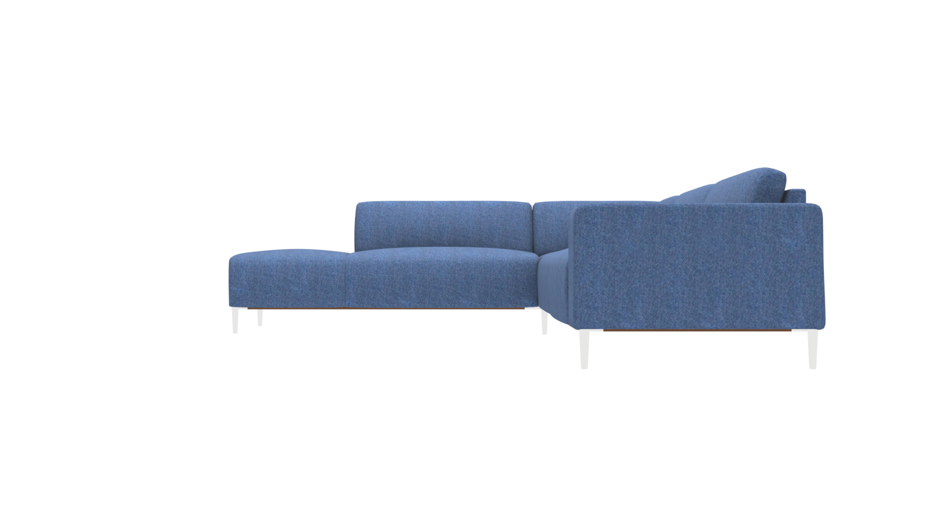 Detailed 3D Model Left Corner Sofa for Interior Design Low-poly 3D model_12