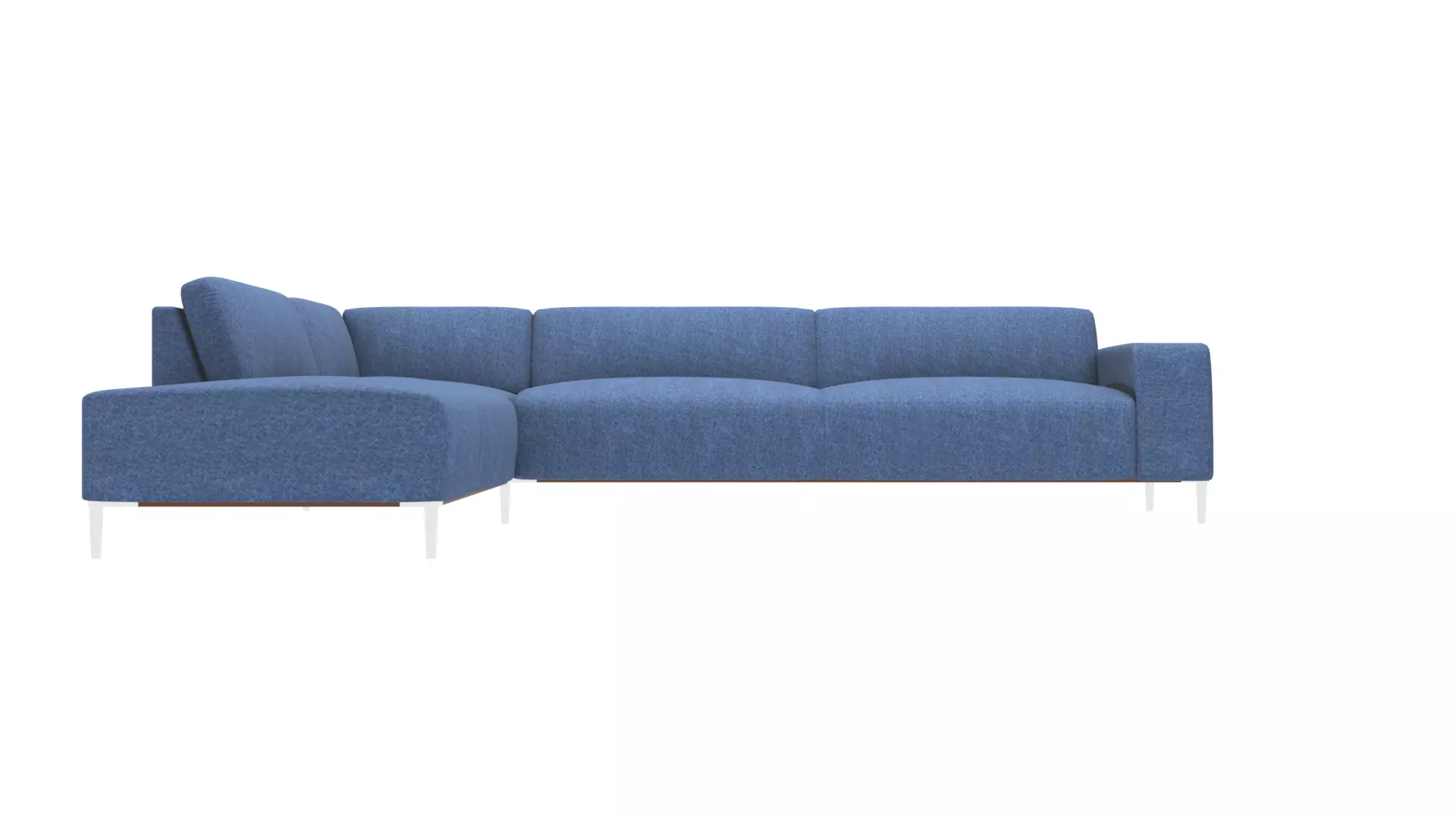 Detailed 3D Model Left Corner Sofa for Interior Design Low-poly 3D model_0