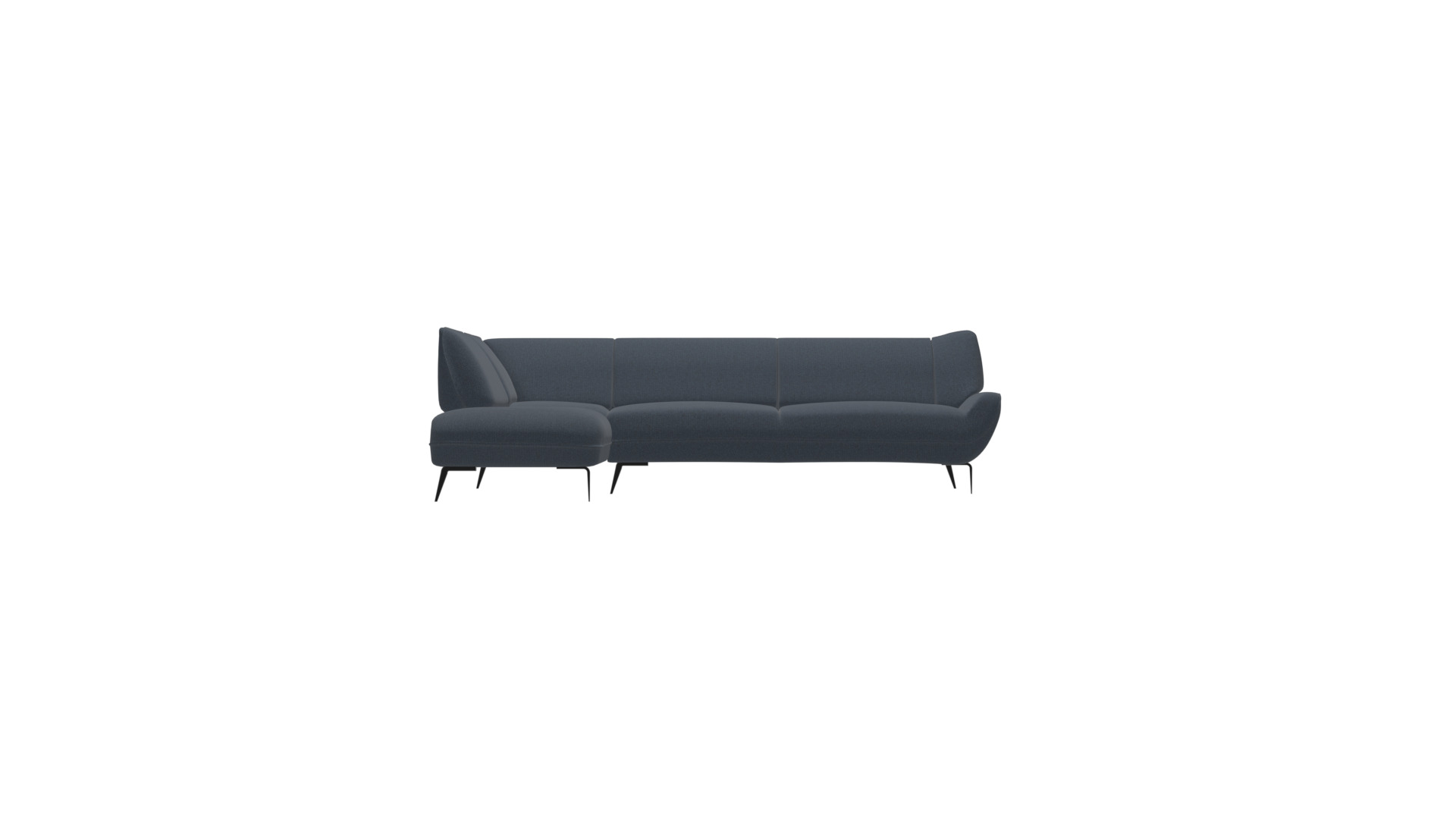 L-Shaped Modern Corner Sofa 3D Model Low-poly 3D model_2