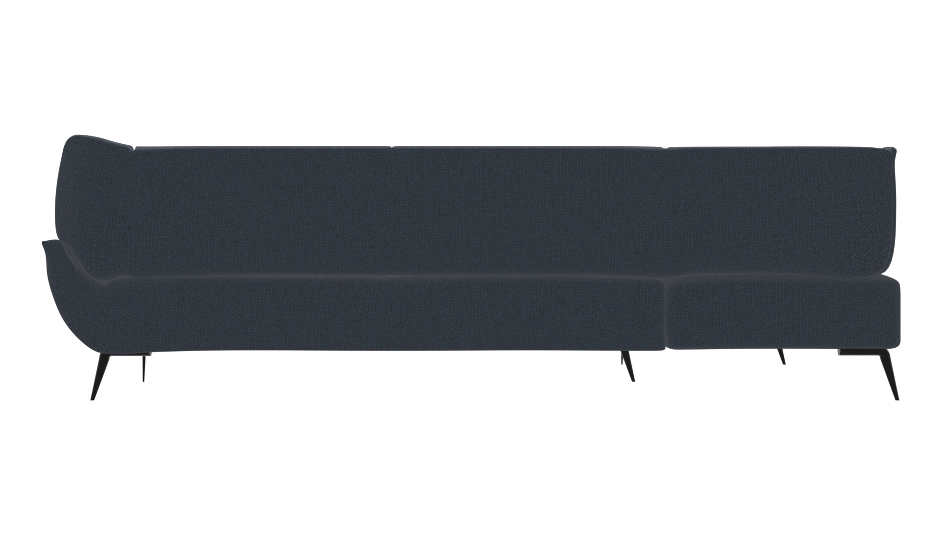 L-Shaped Modern Corner Sofa 3D Model Low-poly 3D model_4