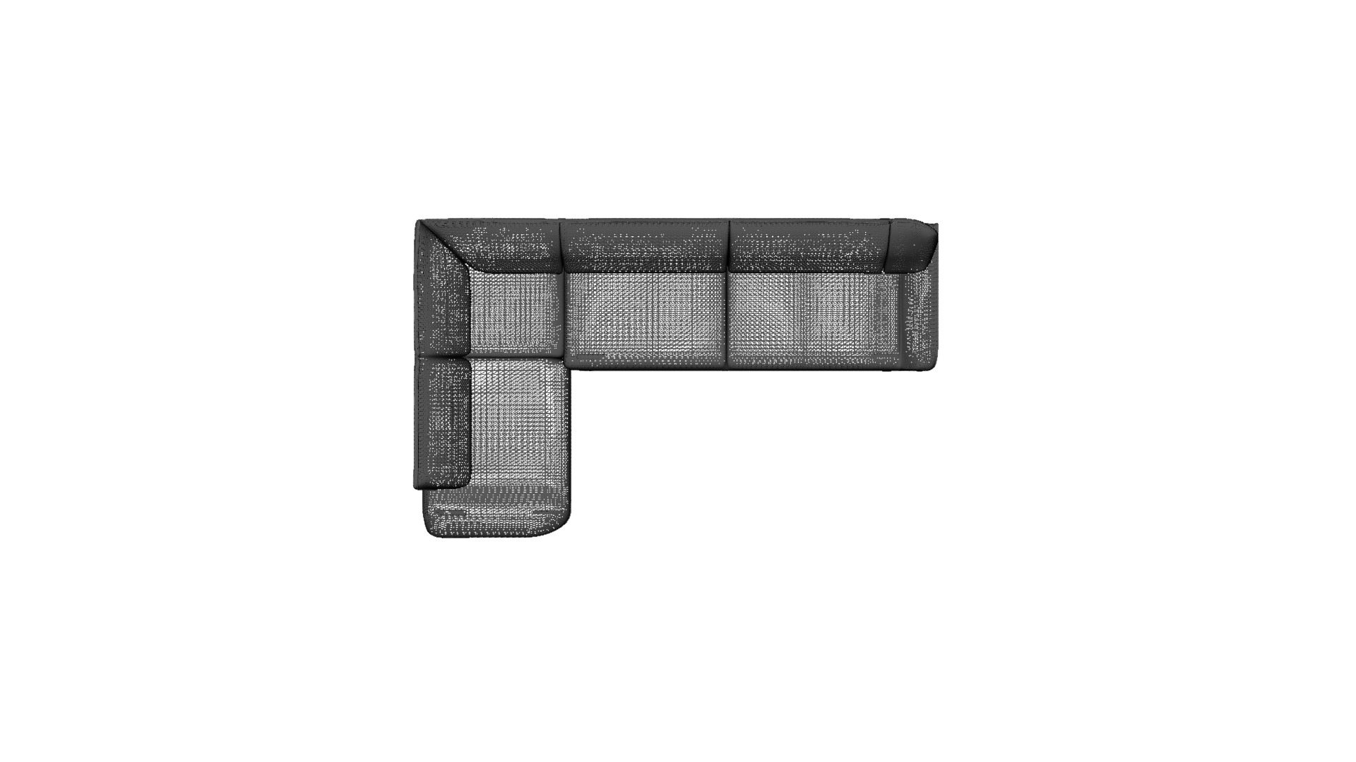 L-Shaped Modern Corner Sofa 3D Model Low-poly 3D model_19