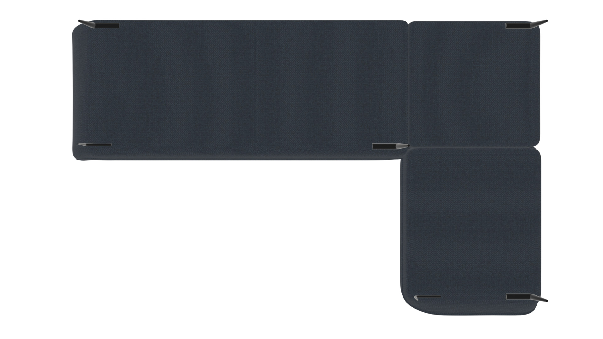 L-Shaped Modern Corner Sofa 3D Model Low-poly 3D model_20