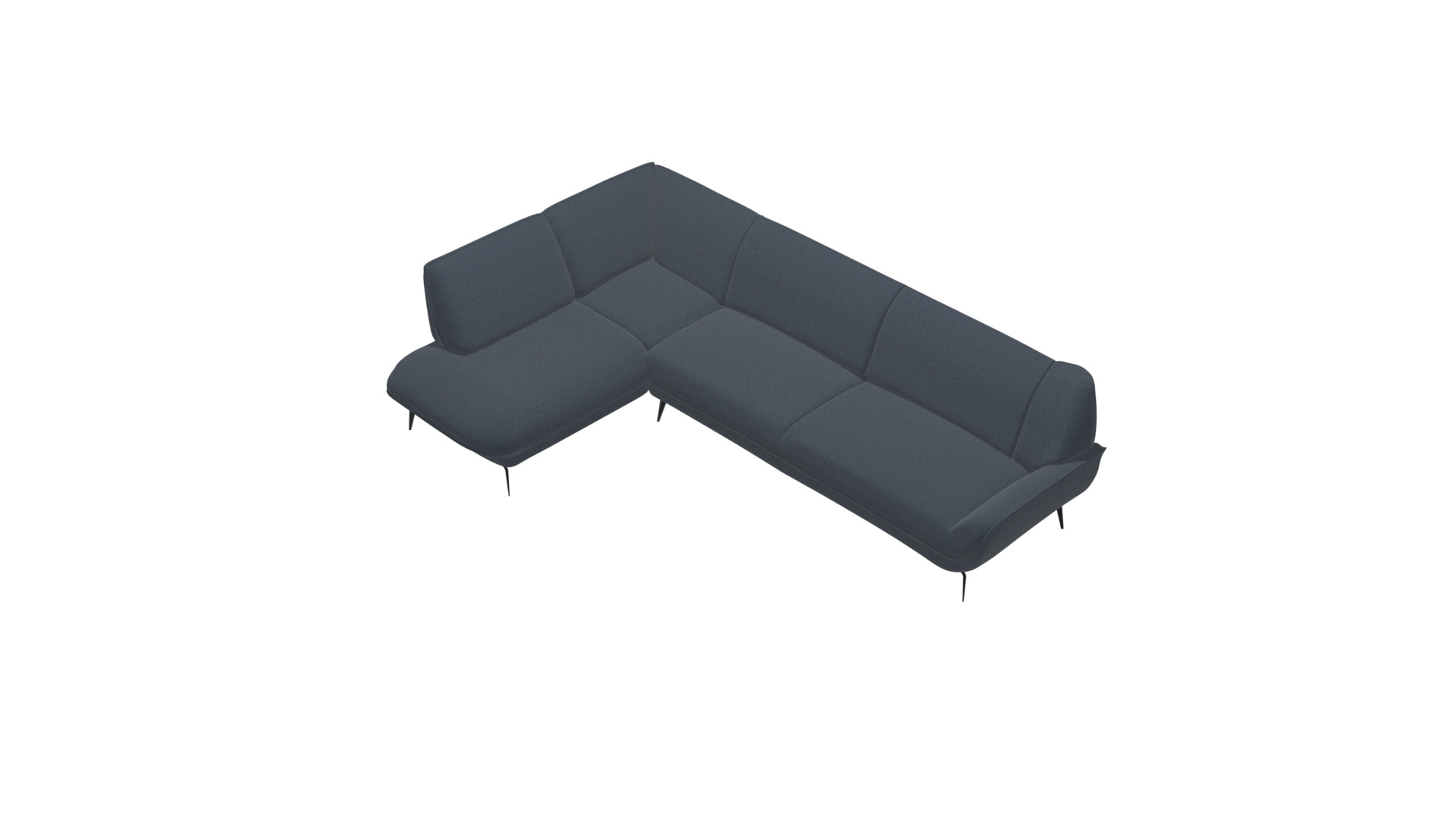 L-Shaped Modern Corner Sofa 3D Model Low-poly 3D model_24