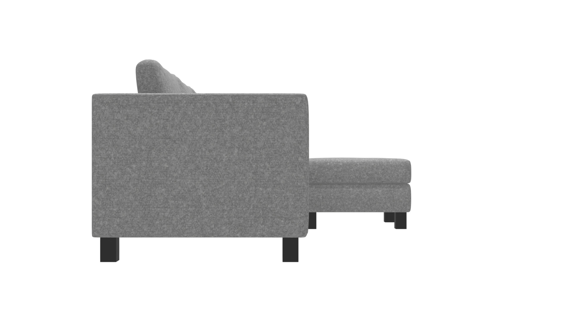 Contemporary 2-Piece Corner Sectional Sofa for Modern Homes Low-poly 3D model_10