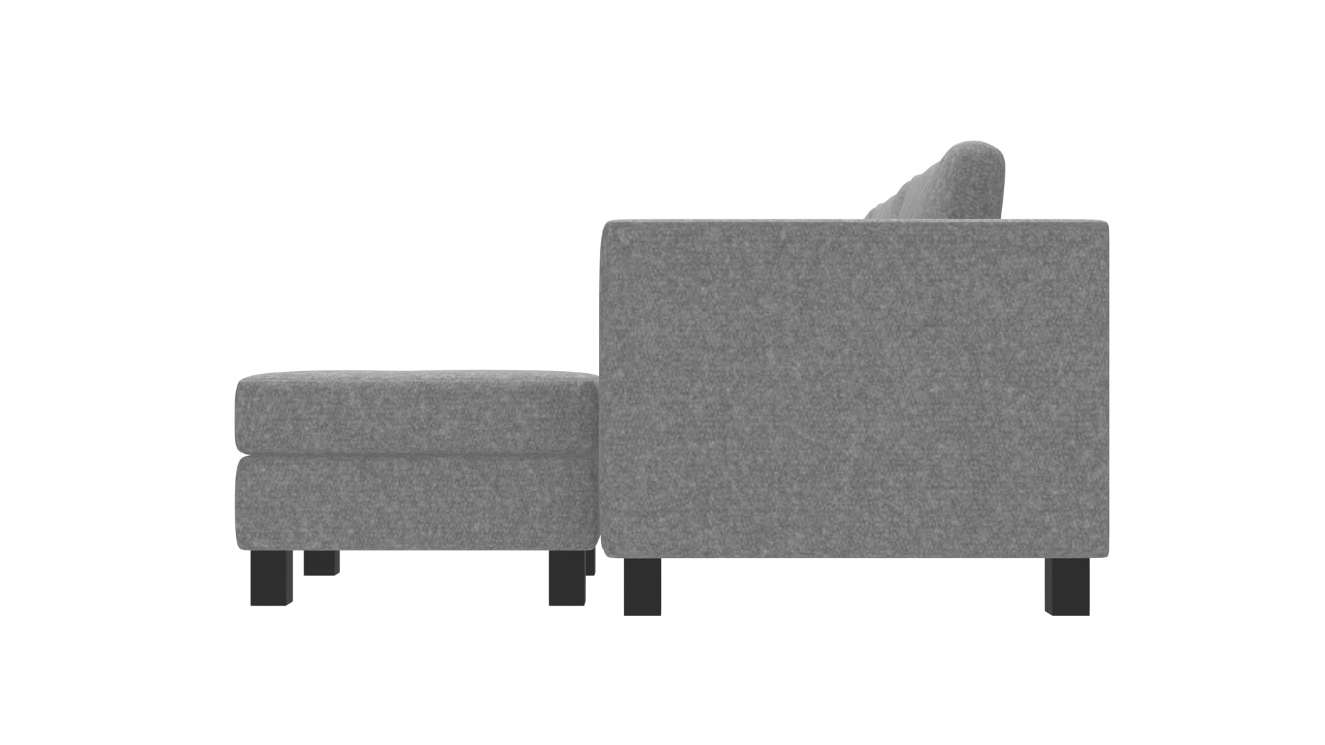 Contemporary 2-Piece Corner Sectional Sofa for Modern Homes Low-poly 3D model_14