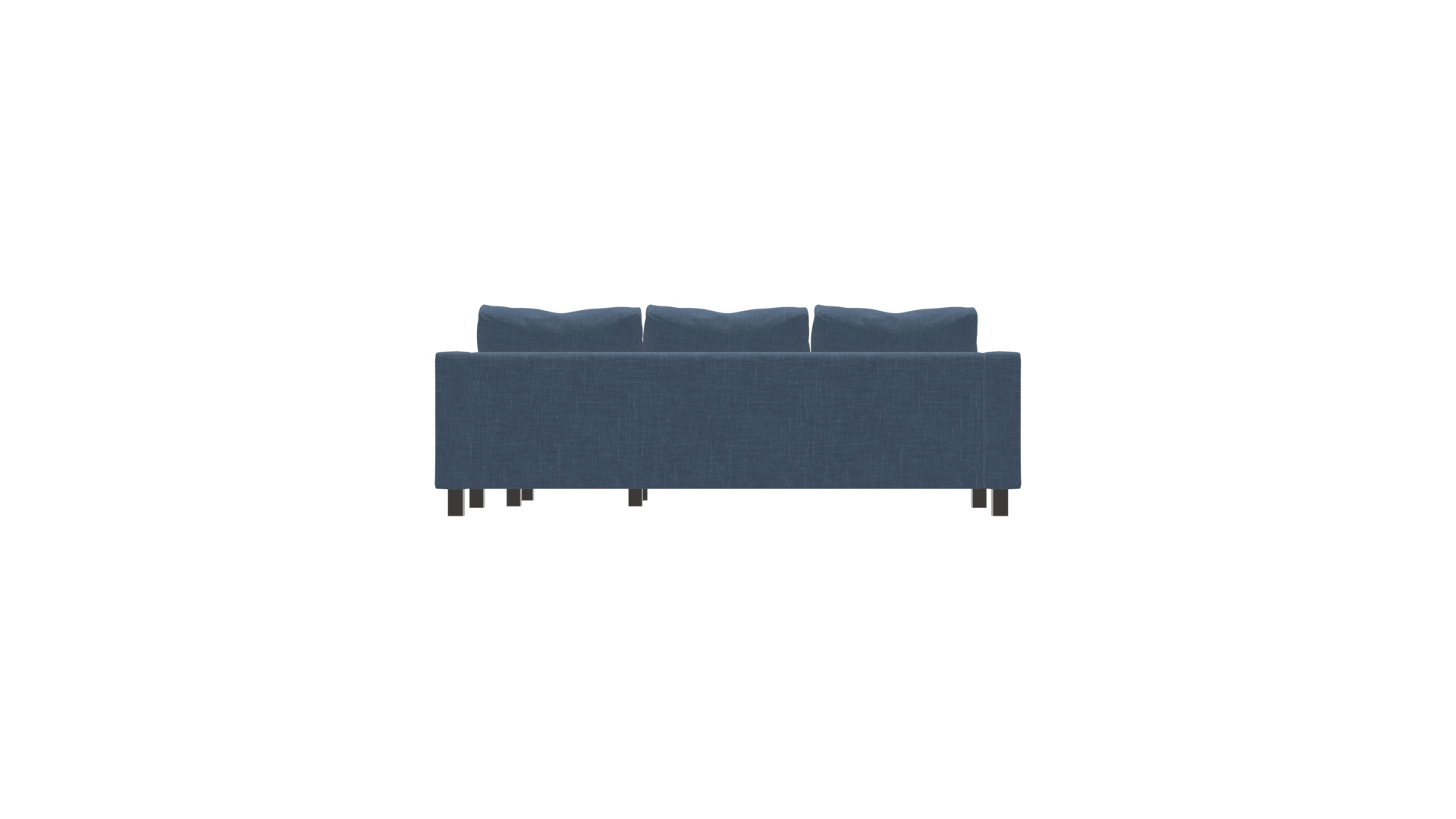 Contemporary 2-Piece L-Shaped Sofa Low-poly 3D model_6