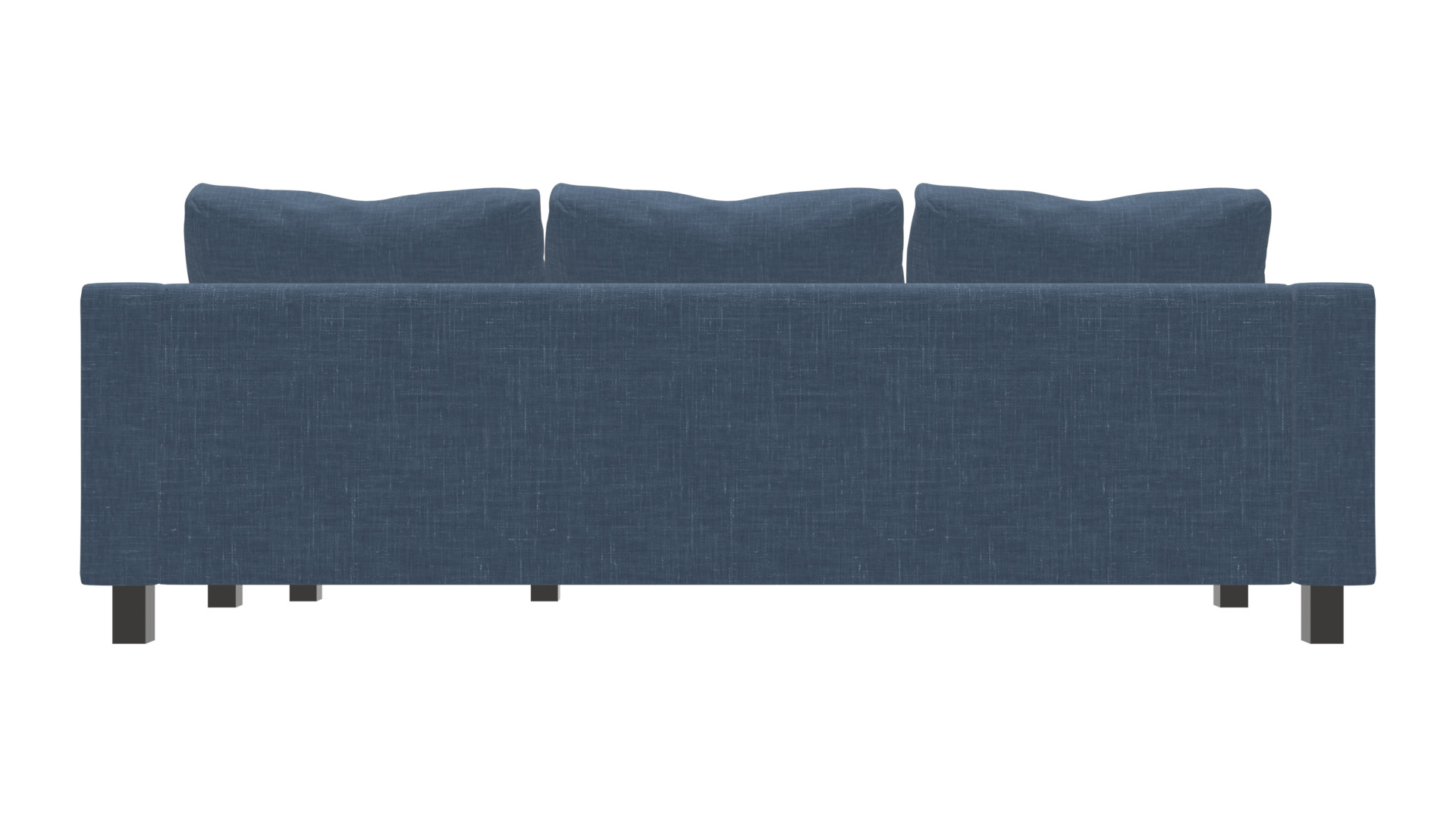 Contemporary 2-Piece L-Shaped Sofa Low-poly 3D model_4