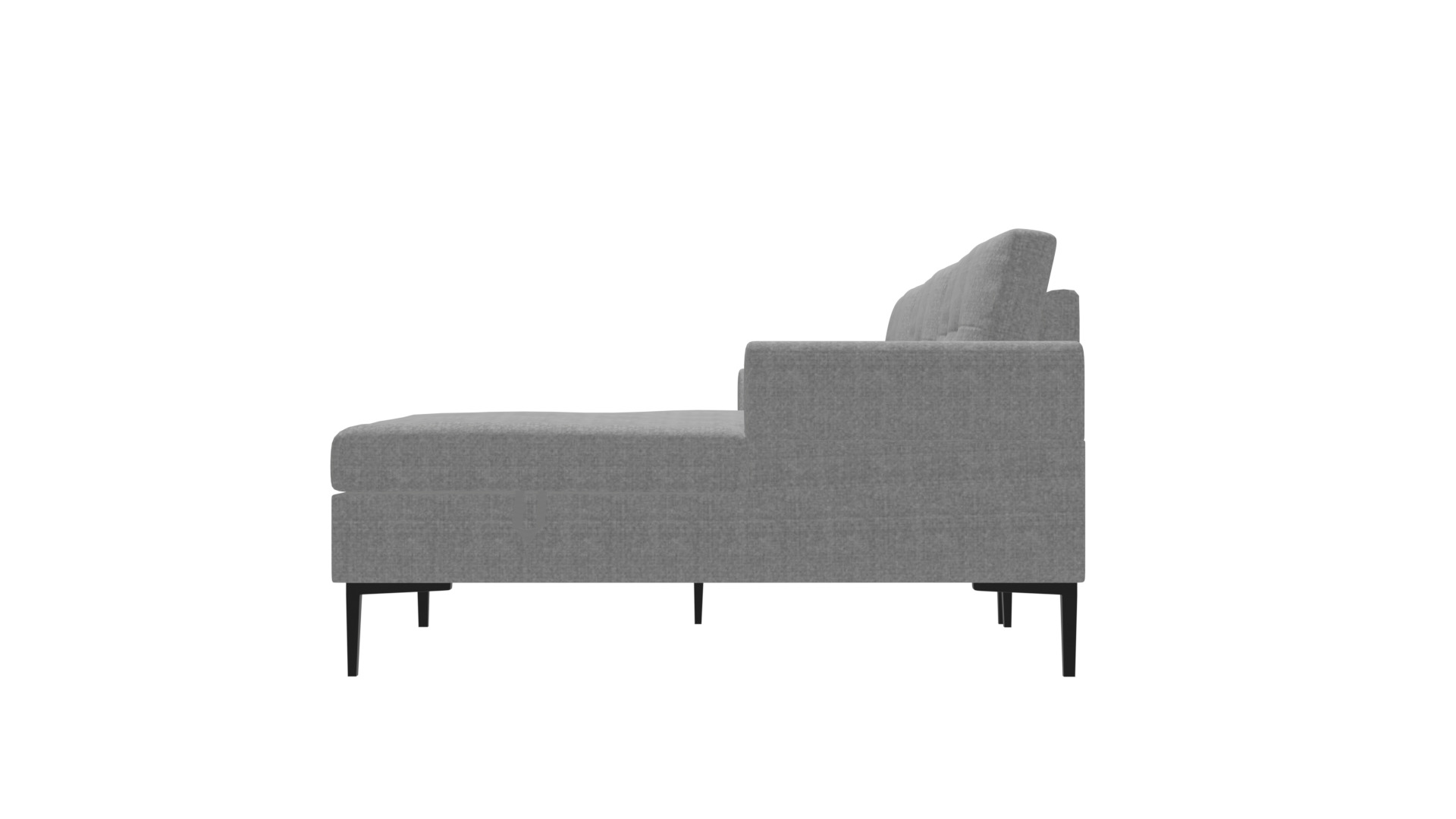 Modern Corner Sofa with Storage - Space-Saving Furniture Low-poly 3D model_12