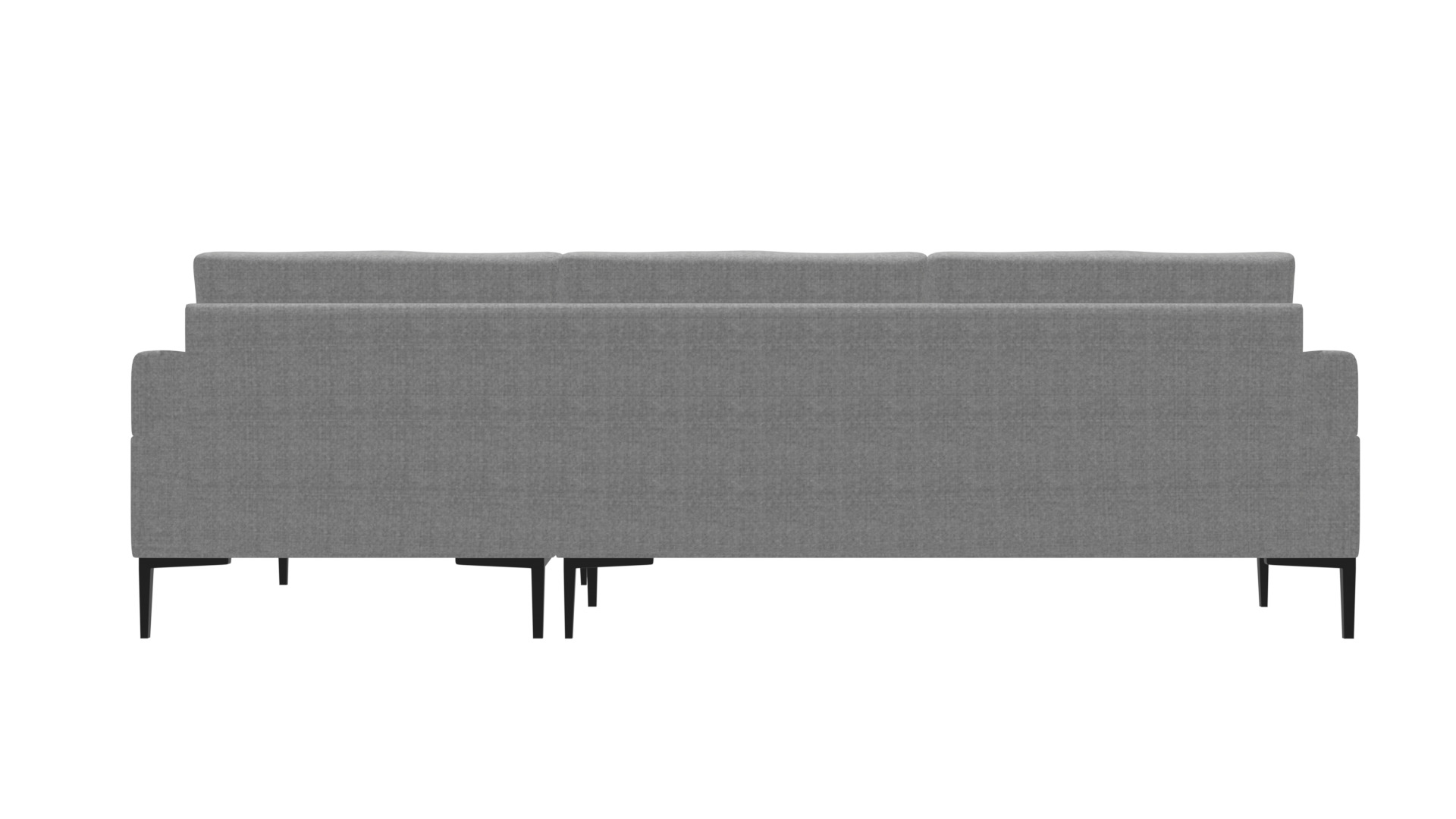 Modern Corner Sofa with Storage - Space-Saving Furniture Low-poly 3D model_4