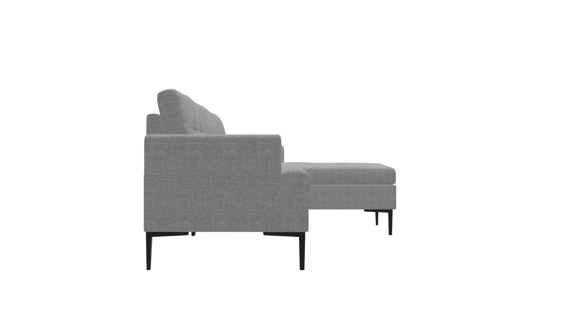 Modern Corner Sofa with Storage - Space-Saving Furniture Low-poly 3D model_8