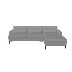 Modern Corner Sofa with Storage - Space-Saving Furniture Low-poly 3D model_28