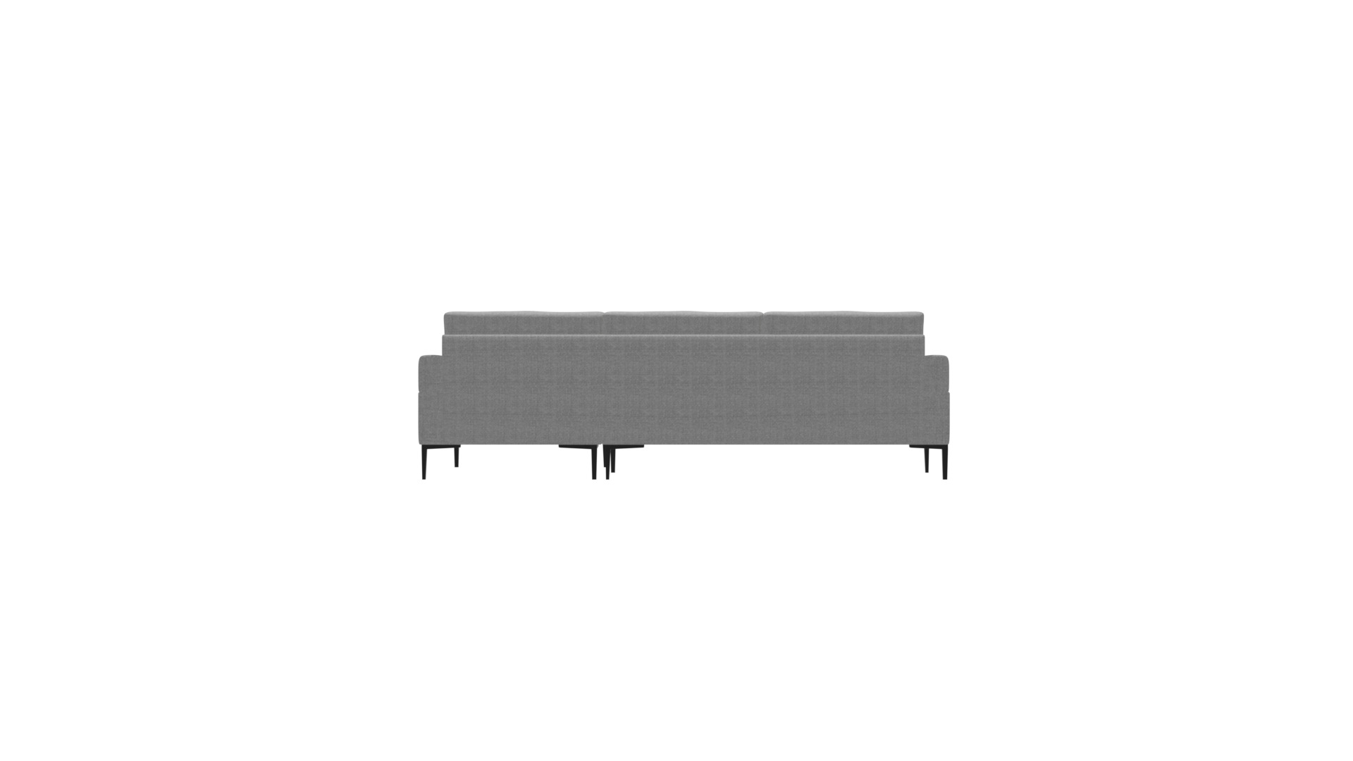 Modern Corner Sofa with Storage - Space-Saving Furniture Low-poly 3D model_6