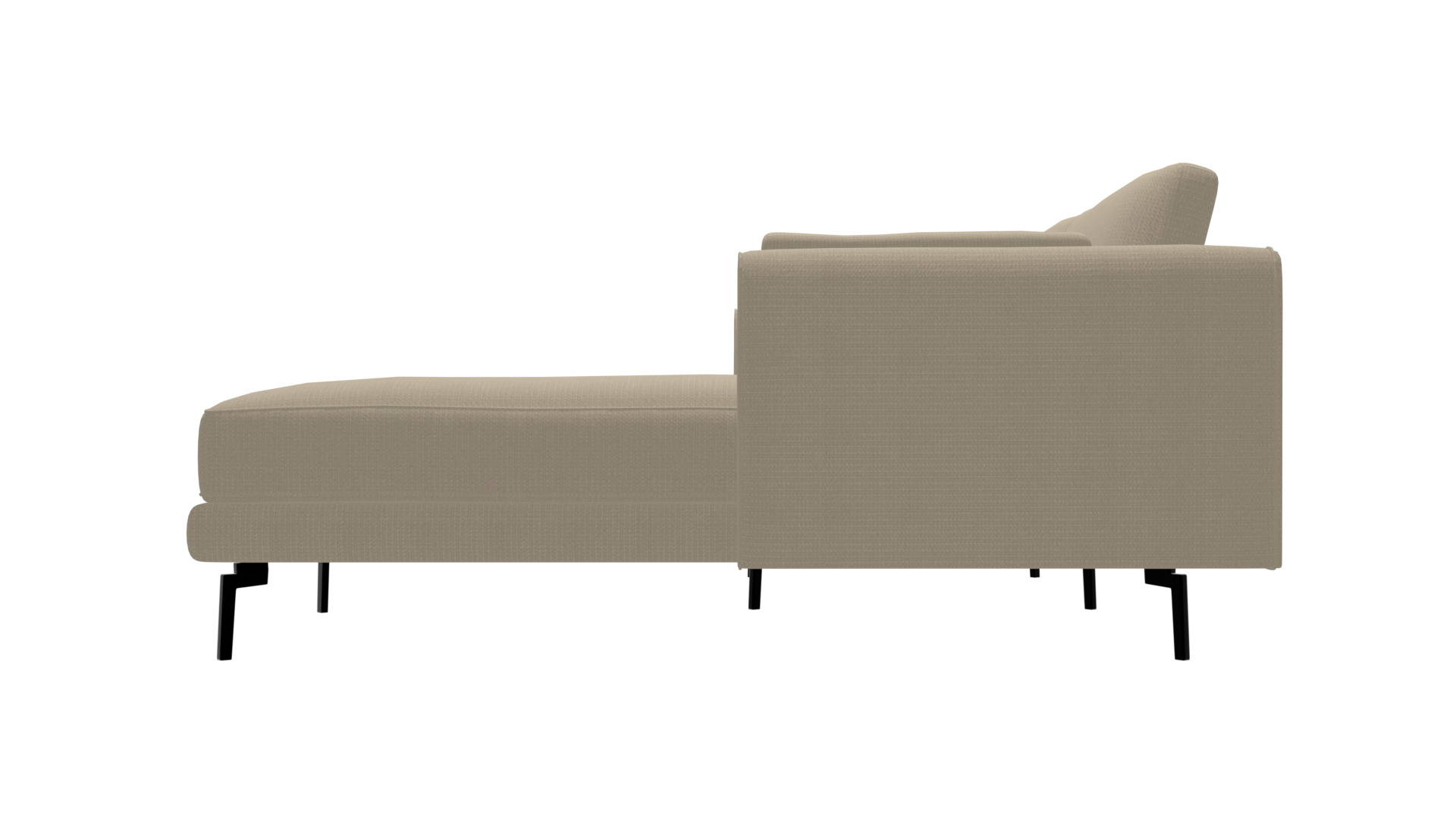 Beige Corner Sofa 3D Model - Stylish Furniture Low-poly 3D model_5