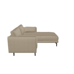 Beige Corner Sofa 3D Model - Stylish Furniture Low-poly 3D model_28