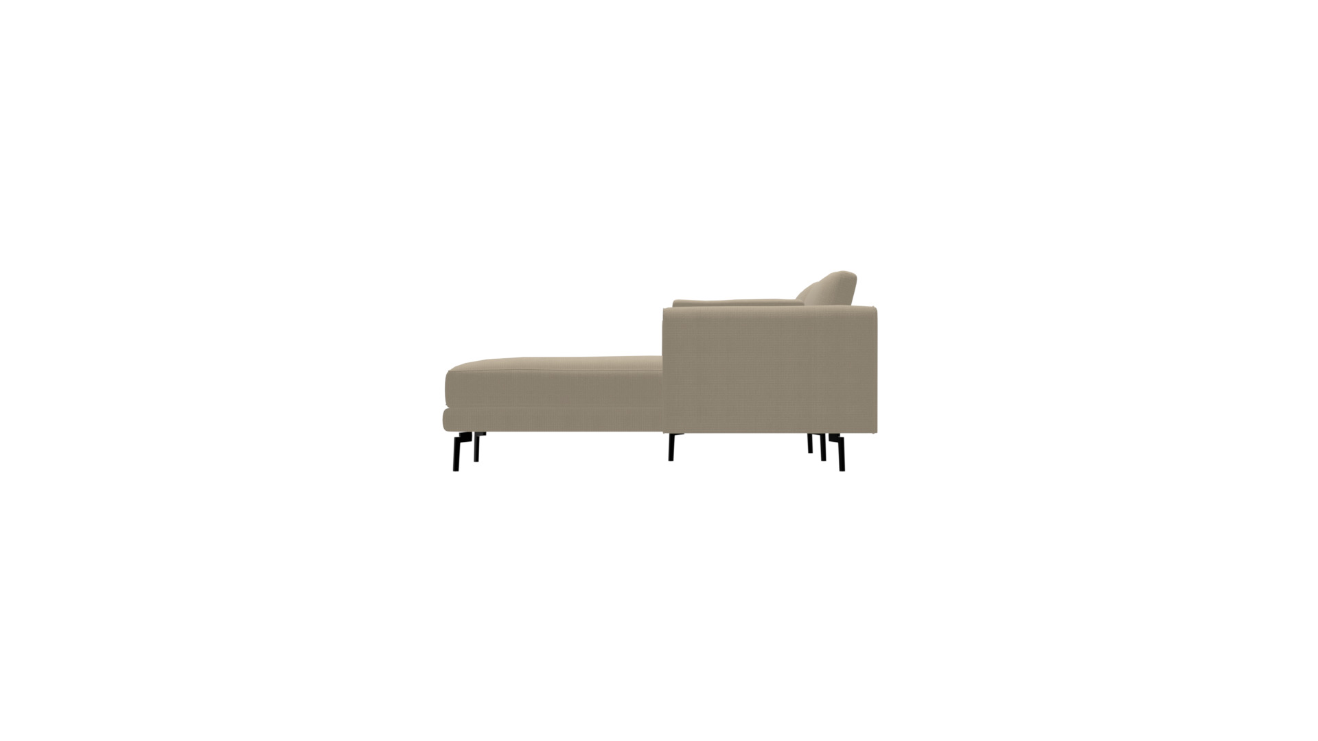 Beige Corner Sofa 3D Model - Stylish Furniture Low-poly 3D model_7