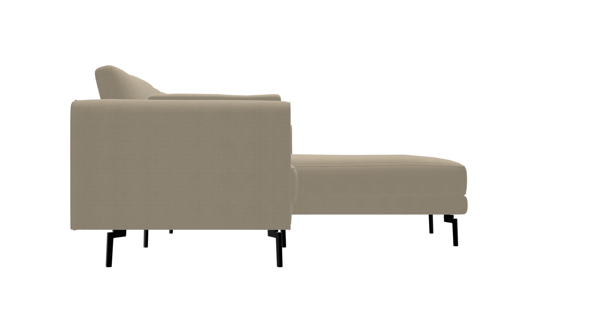 Beige Corner Sofa 3D Model - Stylish Furniture Low-poly 3D model_1