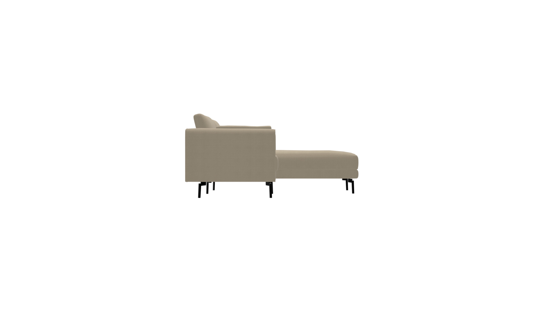 Beige Corner Sofa 3D Model - Stylish Furniture Low-poly 3D model_3