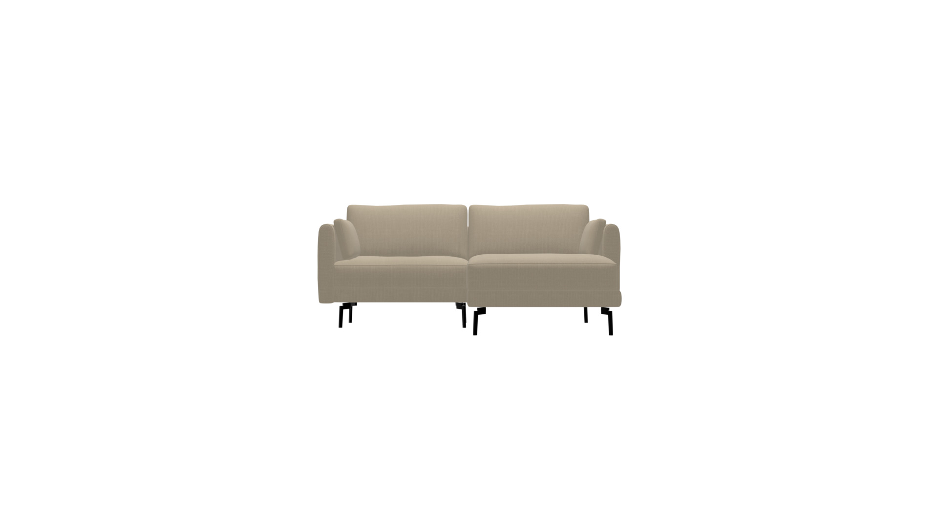 Beige Corner Sofa 3D Model - Stylish Furniture Low-poly 3D model_15
