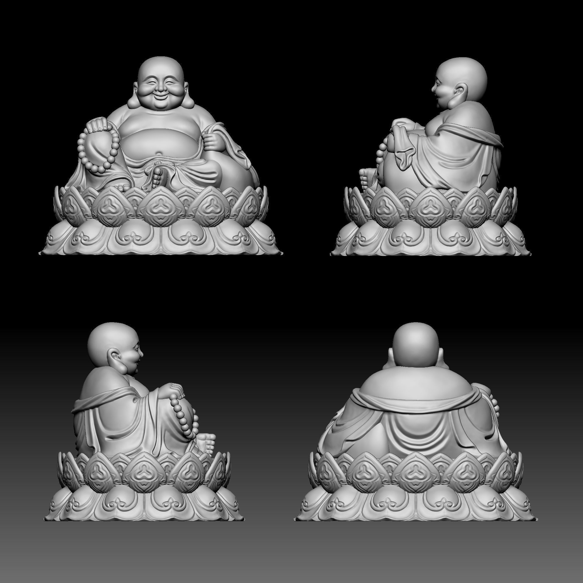 God of wealth 040 3D print model_1