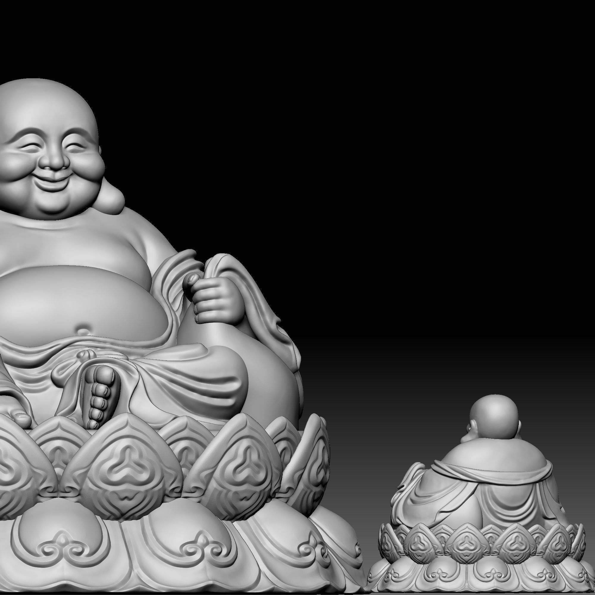 God of wealth 040 3D print model_2