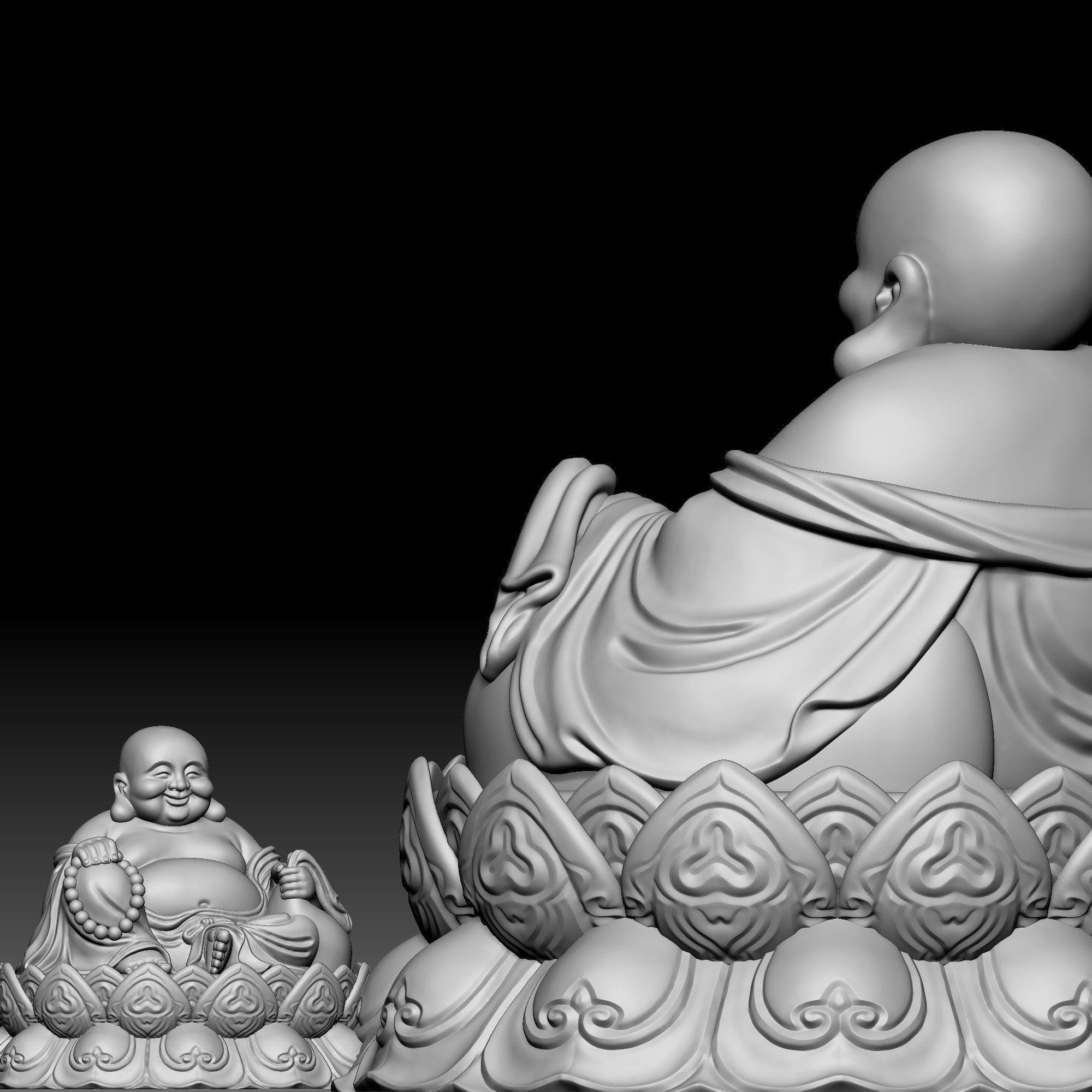 God of wealth 040 3D print model_3
