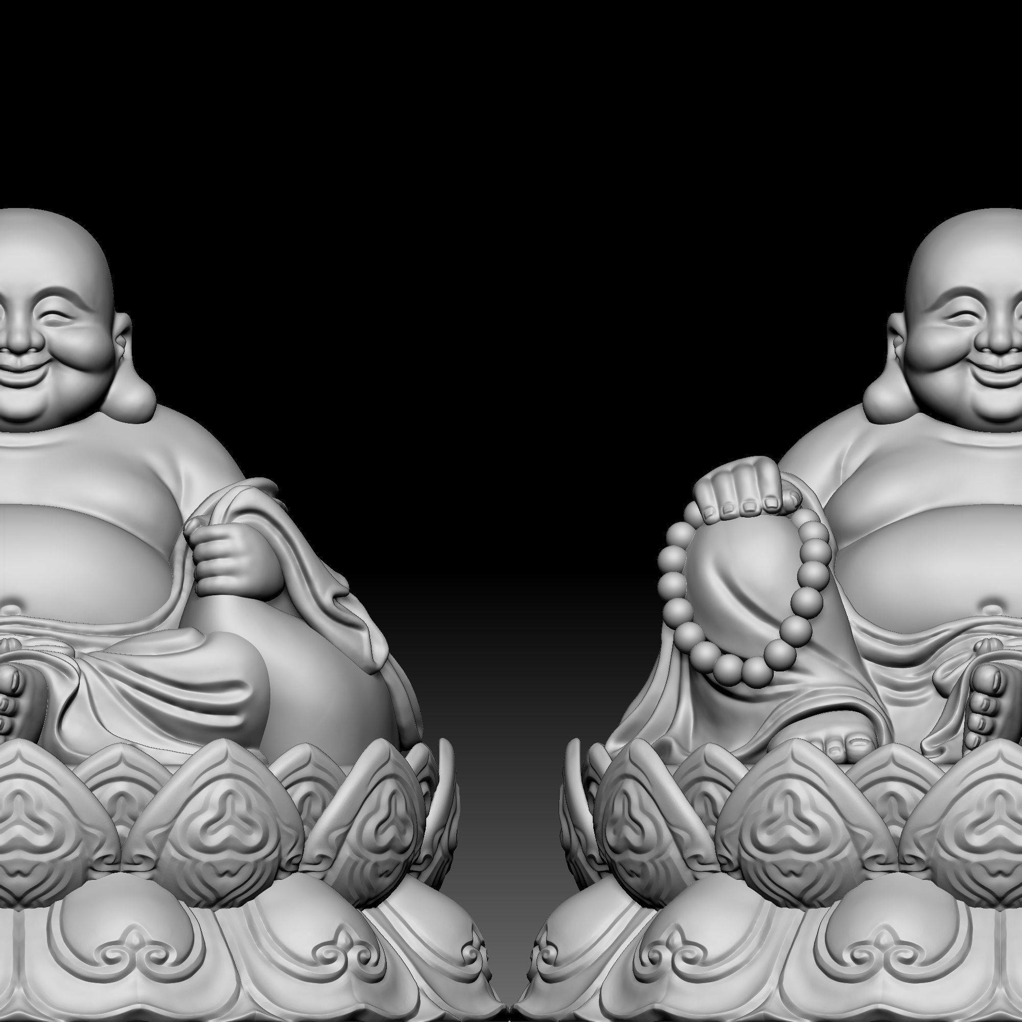 God of wealth 040 3D print model_4