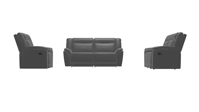 Contemporary Living Room Recliner Set