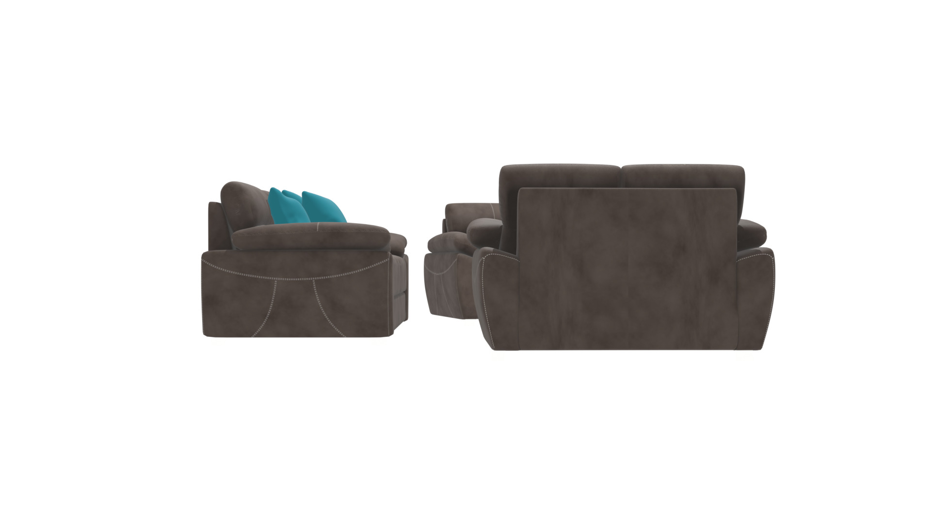 Modern Elegant furniture set  for Interior Design Low-poly 3D model_8