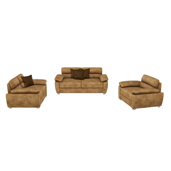 Modern Living Room Furniture Set Low-poly 3D model_28