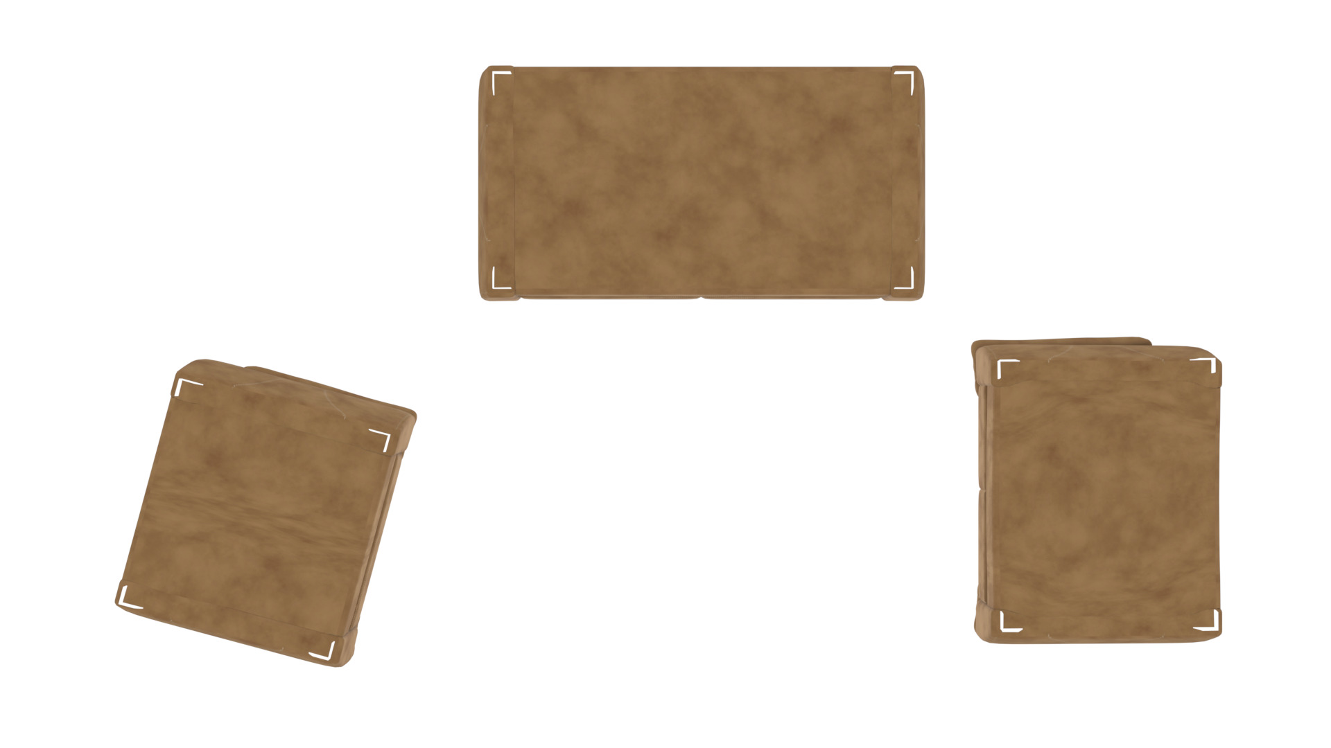 Modern Living Room Furniture Set Low-poly 3D model_20