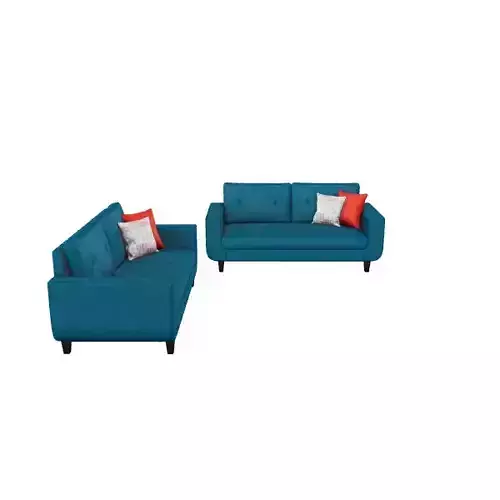 Modern Living Room Sofa Set 3D Model
