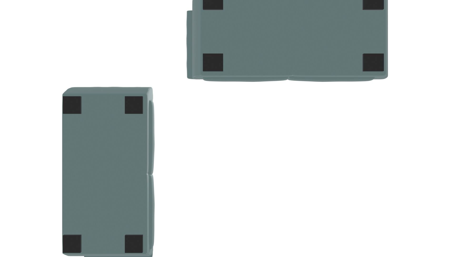 Elegant Leather-Vinyl Combination Sofa 3D Model Low-poly 3D model_20