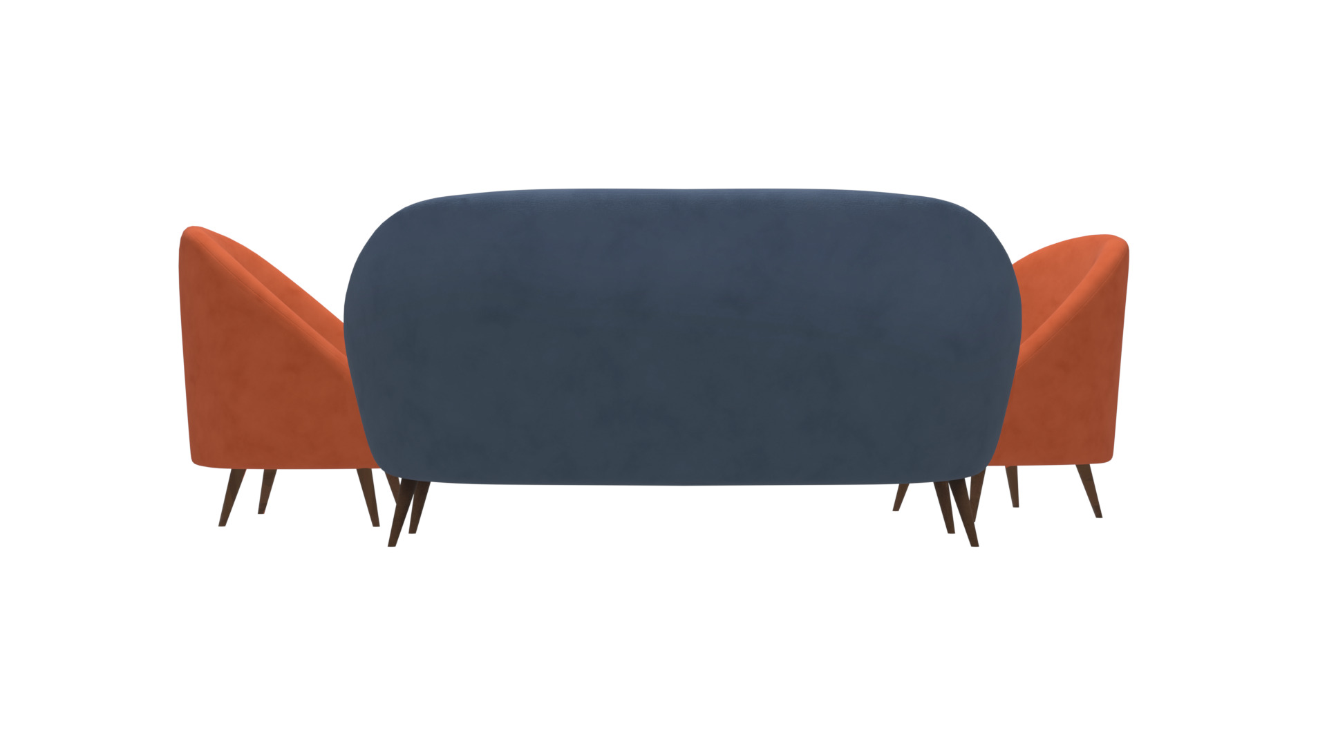 Modern Living Room Sofa 3D Model for Interiors Low-poly 3D model_4