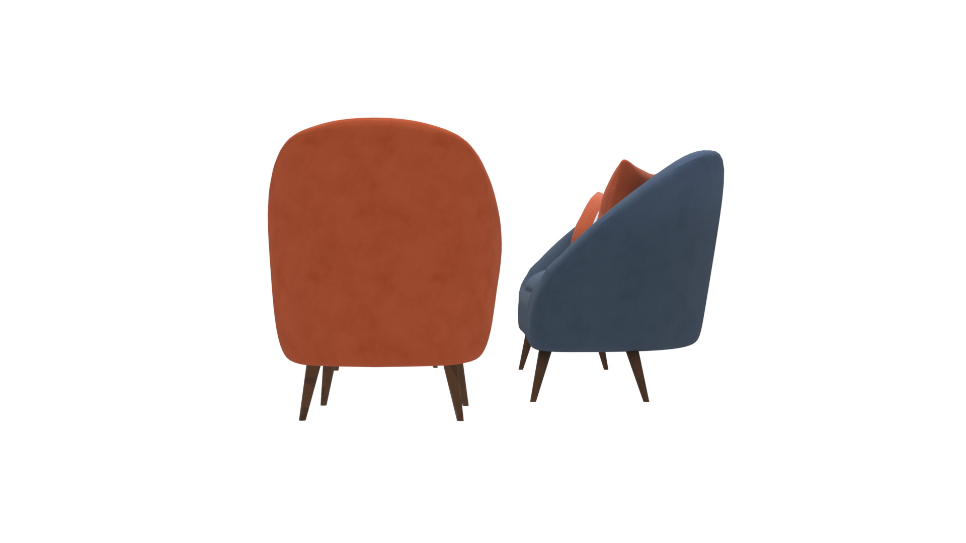 Modern Living Room Sofa 3D Model for Interiors Low-poly 3D model_12