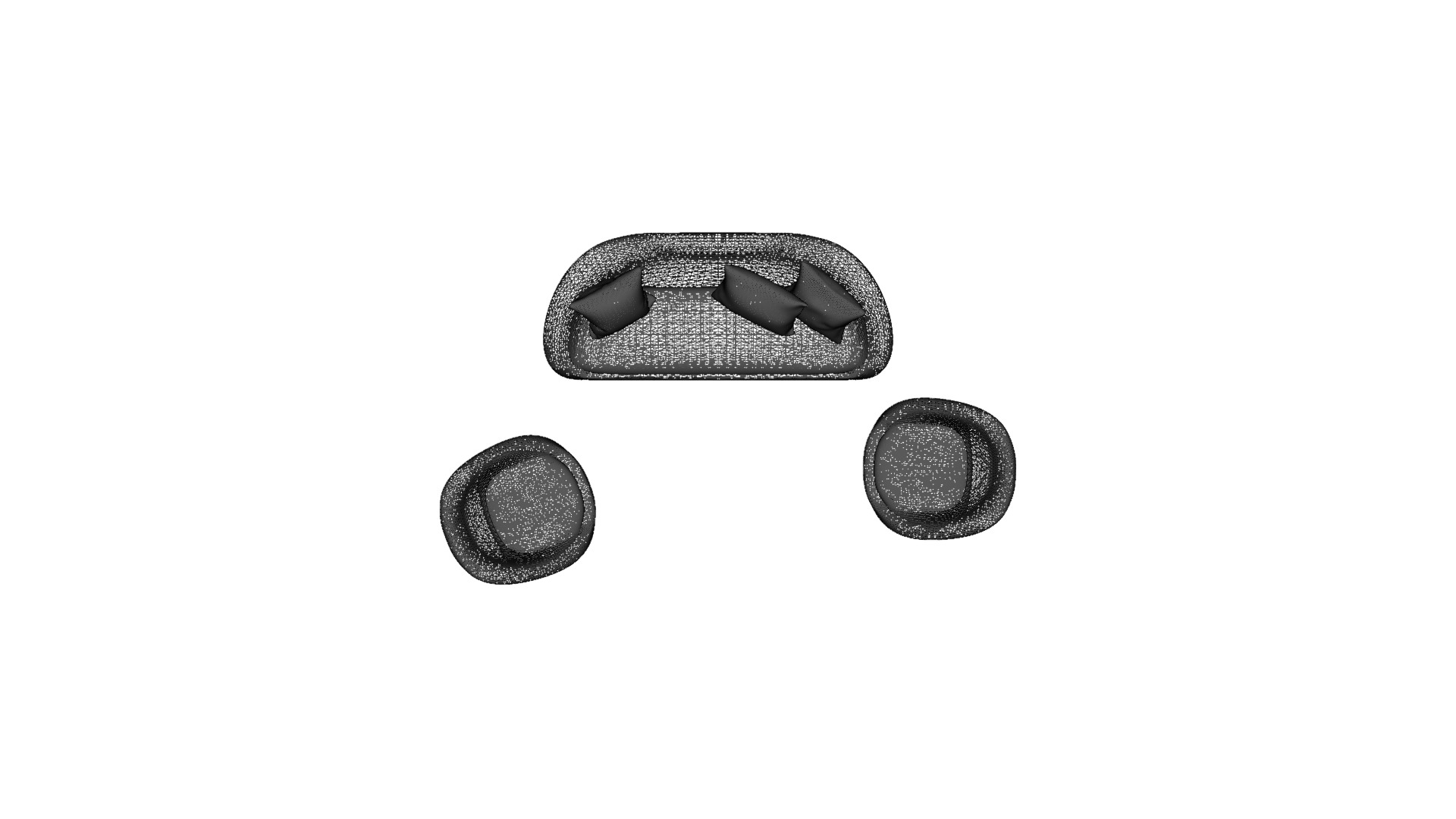 Modern Living Room Sofa 3D Model for Interiors Low-poly 3D model_19