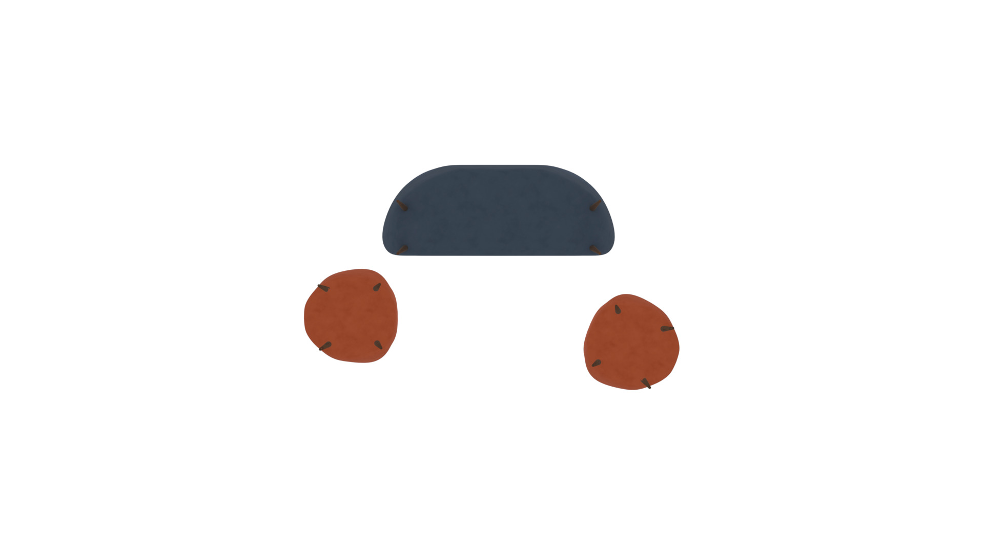 Modern Living Room Sofa 3D Model for Interiors Low-poly 3D model_22