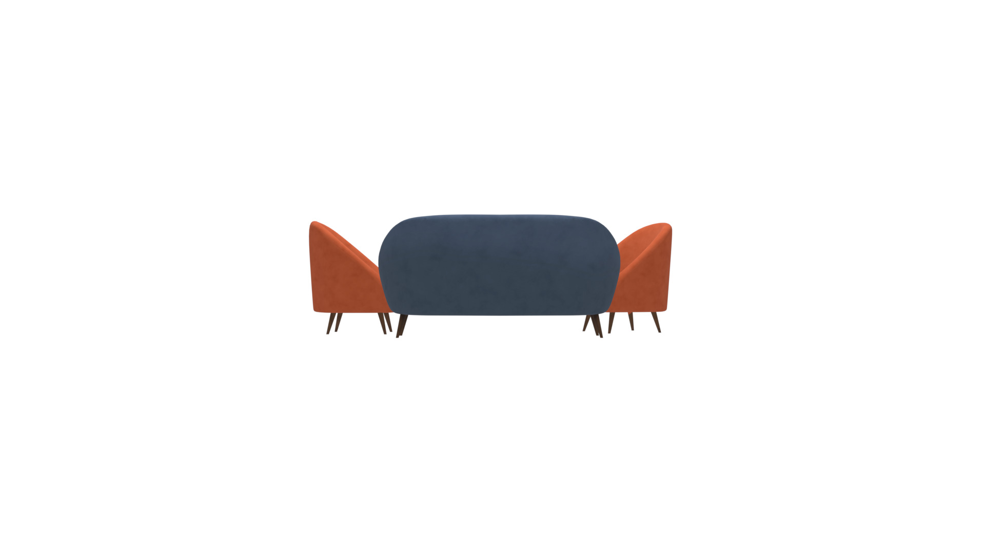 Modern Living Room Sofa 3D Model for Interiors Low-poly 3D model_6