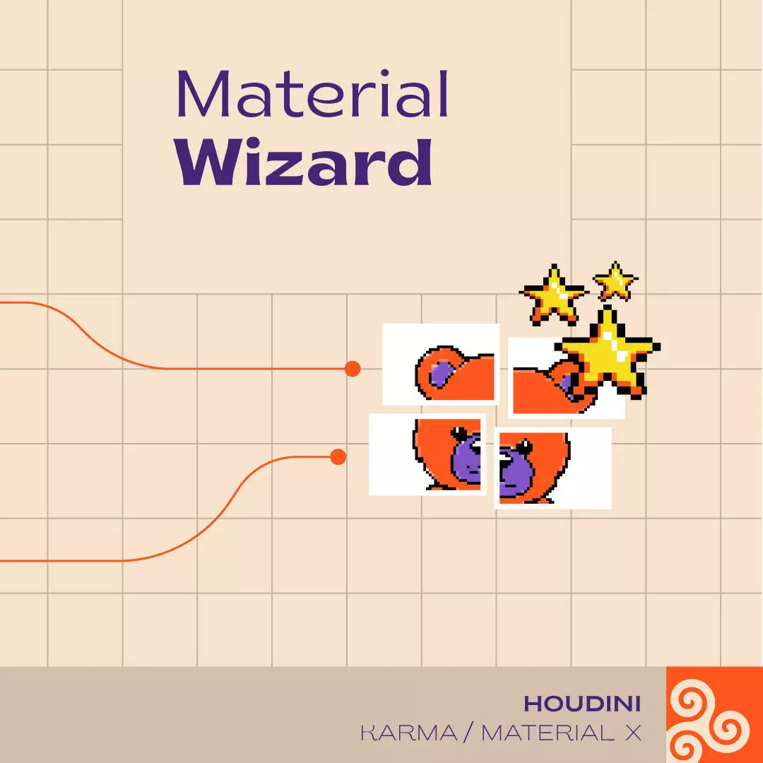 Houdini - Material Wizard Free 3D model
