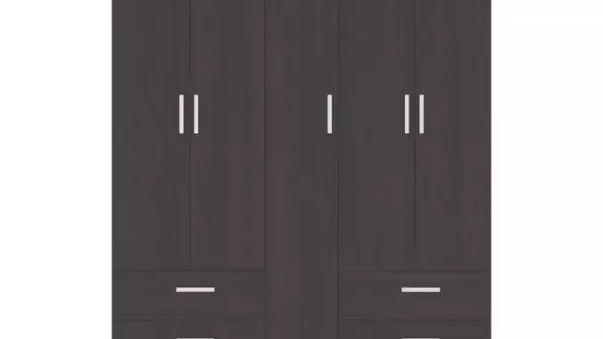 Elegant Chocolate Bedroom Wardrobe