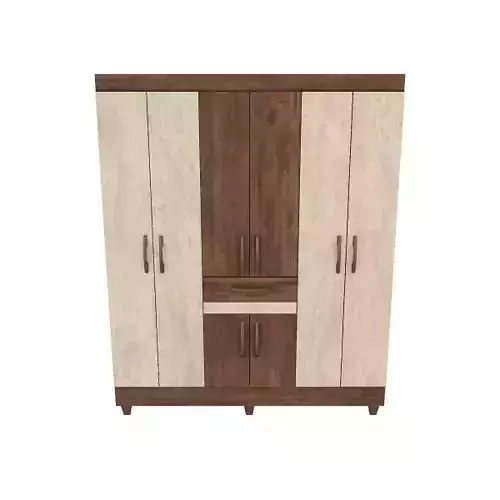 Modern Wardrobe Cabinet 3D Model for Interior Design