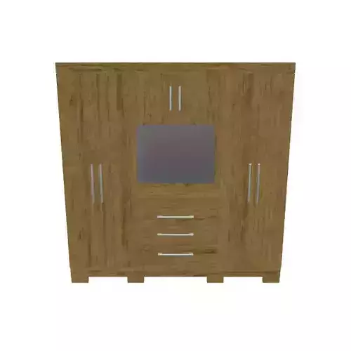 Modern Wardrobe with TV Panel and Drawers