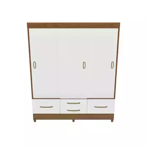 3D Sliding Door Wardrobe - Modern Cabinet Furniture