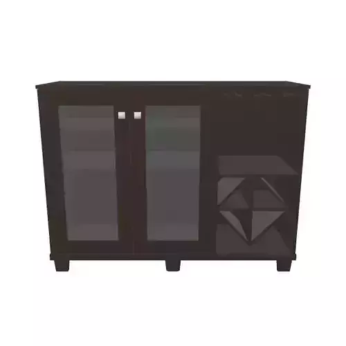 Roman-Style Buffet Cabinet 3D Model - Classic Furniture