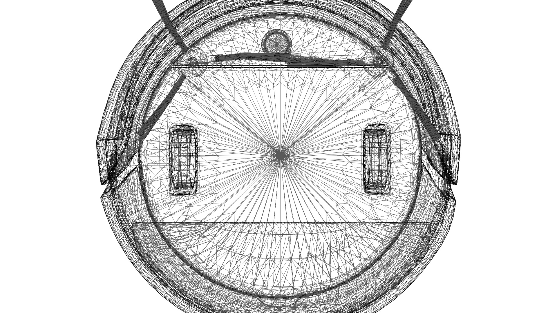 3D Robot Vacuum Cleaner for Kitchen and Home Appliances Low-poly 3D model_22