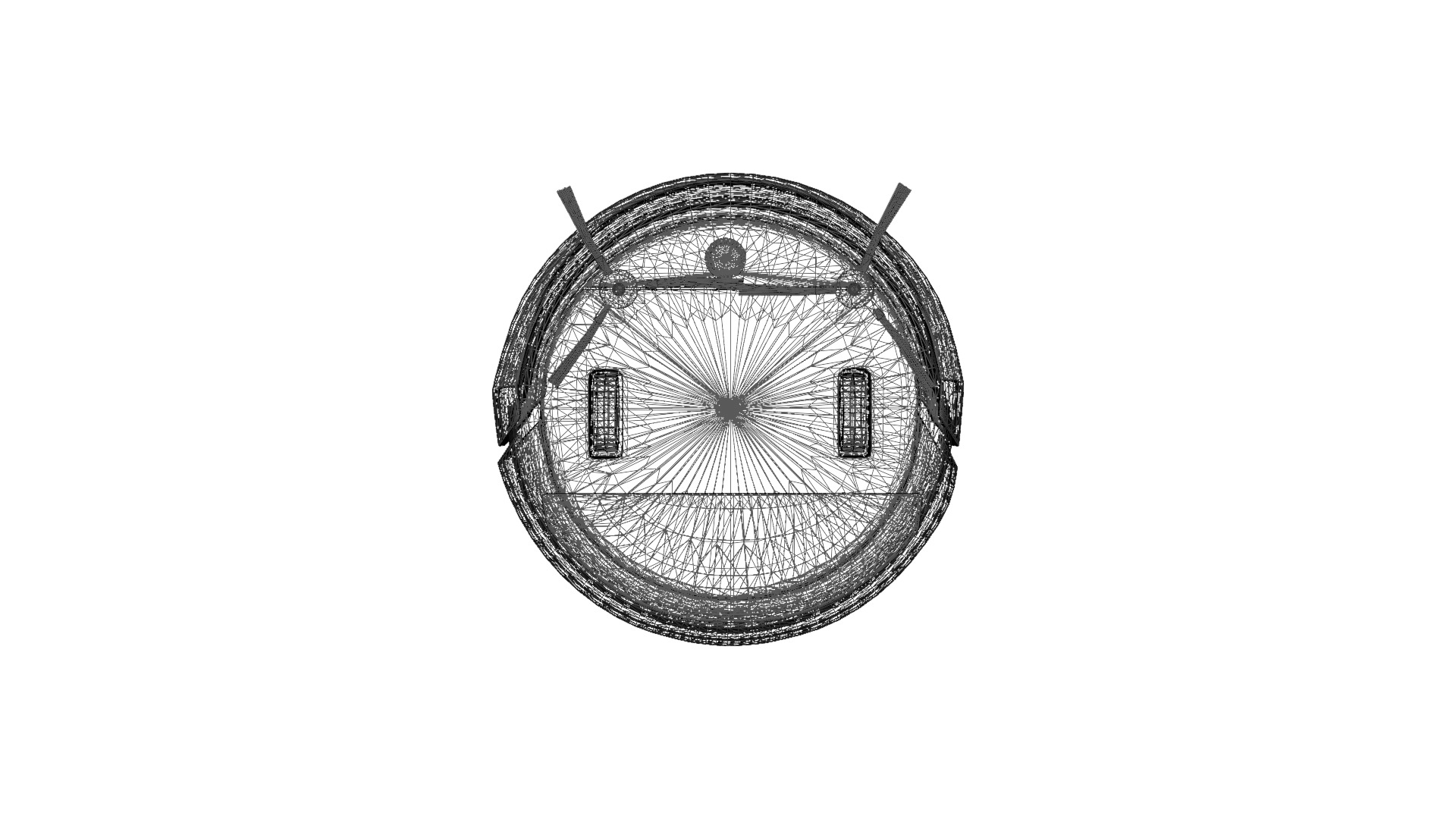 3D Robot Vacuum Cleaner for Kitchen and Home Appliances Low-poly 3D model_24