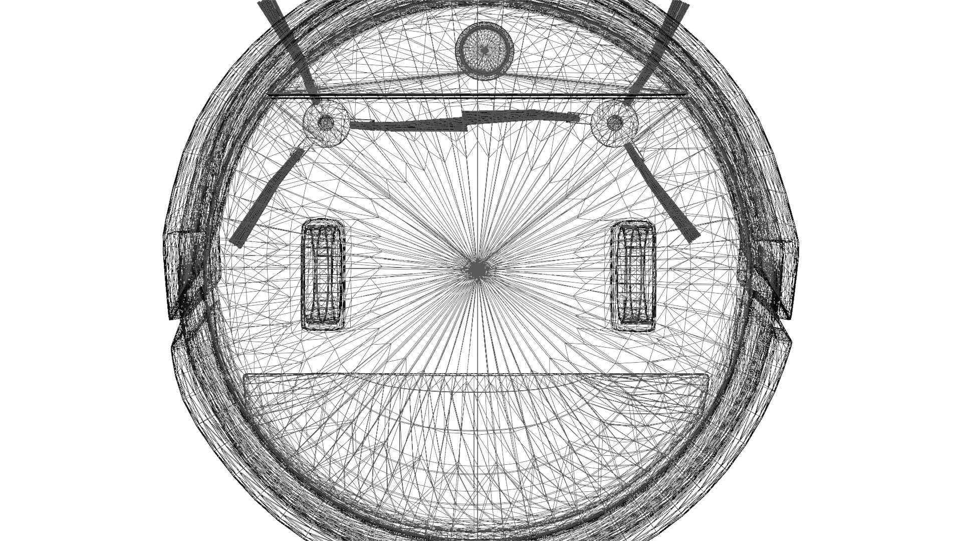 3D Robot Vacuum Cleaner for Kitchen and Home Appliances Low-poly 3D model_18