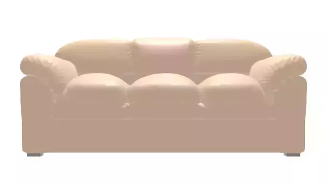 Modern 3-Seat Sofa for Living Room